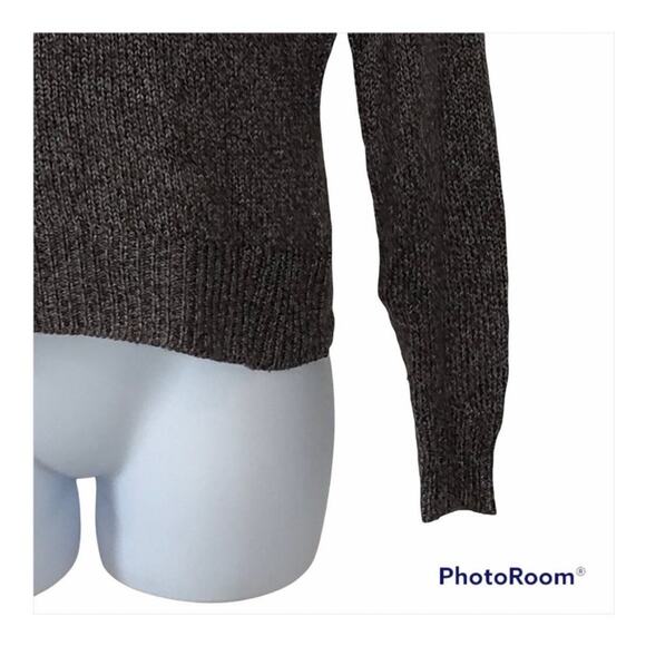 Corbin Collection 100% Silk Brown Blue Turtleneck Sweater Medium - Picture 5 of 16